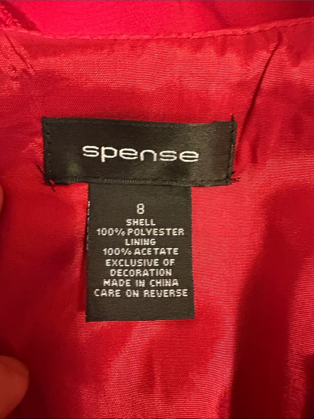 Spense Red Ruffle Belted Dress - Picture 3 of 3